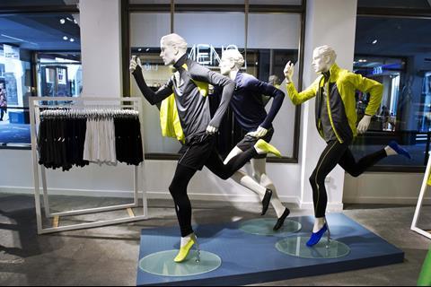 H&M pop up sportswear store